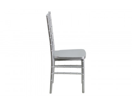 BLNK HERCULES PREMIUM Series Resin Stacking Chiavari Chair - Silver