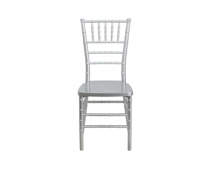 BLNK HERCULES PREMIUM Series Resin Stacking Chiavari Chair - Silver