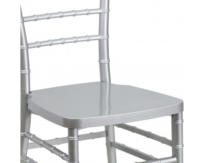 BLNK HERCULES PREMIUM Series Resin Stacking Chiavari Chair - Silver