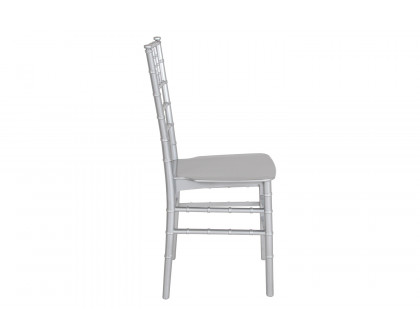 BLNK HERCULES Series Resin Stacking Chiavari Chair - Silver