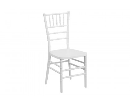 BLNK HERCULES PREMIUM Series Resin Stacking Chiavari Chair - Matte White