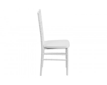 BLNK HERCULES PREMIUM Series Resin Stacking Chiavari Chair - Matte White