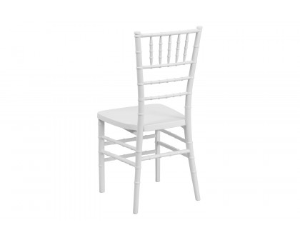 BLNK HERCULES PREMIUM Series Resin Stacking Chiavari Chair - Matte White