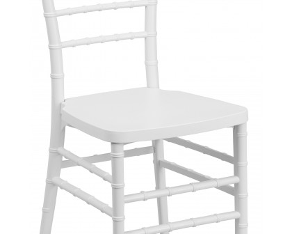 BLNK HERCULES PREMIUM Series Resin Stacking Chiavari Chair - Matte White