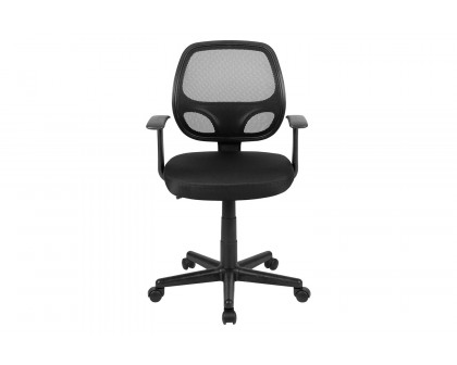 BLNK Flash Fundamentals Mid-Back Mesh Swivel Ergonomic Task Office Chair with Arms - Black