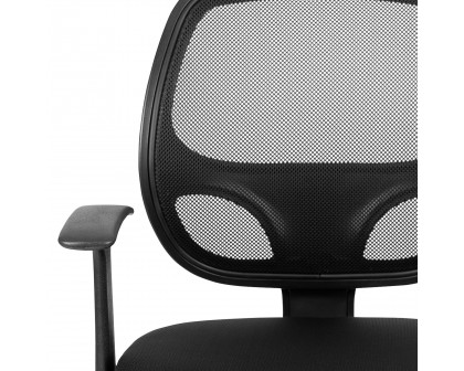 BLNK Flash Fundamentals Mid-Back Mesh Swivel Ergonomic Task Office Chair with Arms - Black