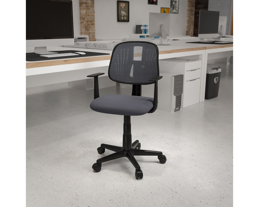 BLNK Flash Fundamentals Mid-Back Mesh Swivel Task Office Chair with Pivot Back