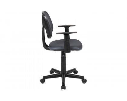 BLNK Flash Fundamentals Mid-Back Mesh Swivel Task Office Chair with Pivot Back - Gray, with Arms