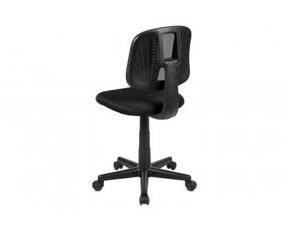 BLNK Flash Fundamentals Mid-Back Mesh Swivel Task Office Chair with Pivot Back - Black