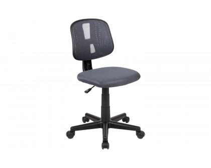 BLNK Flash Fundamentals Mid-Back Mesh Swivel Task Office Chair with Pivot Back - Gray