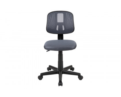 BLNK Flash Fundamentals Mid-Back Mesh Swivel Task Office Chair with Pivot Back - Gray