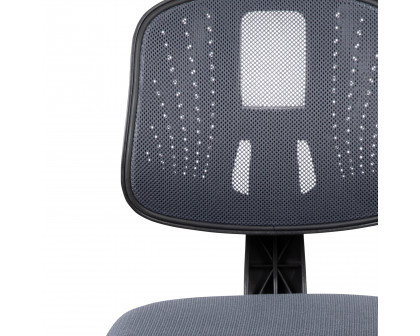 BLNK Flash Fundamentals Mid-Back Mesh Swivel Task Office Chair with Pivot Back - Gray