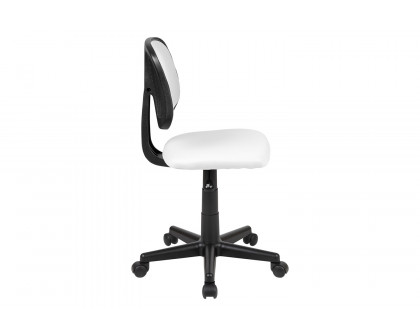 BLNK Flash Fundamentals Mid-Back Mesh Swivel Task Office Chair with Pivot Back - White