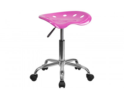 BLNK Taylor Vibrant Chrome Stool with Tractor Seat - Candy