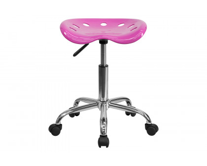 BLNK Taylor Vibrant Chrome Stool with Tractor Seat - Candy