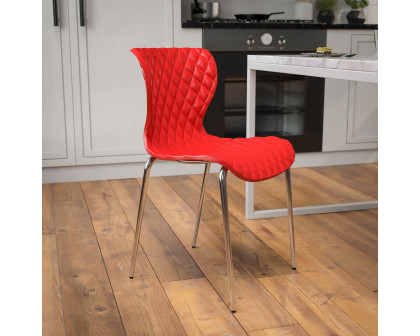 BLNK Lowell Plastic Contemporary Design Stack Chair