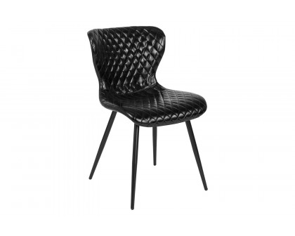 BLNK - Bristol Contemporary Upholstered Chair in Black Vinyl