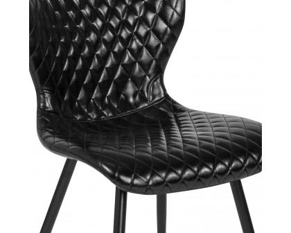 BLNK - Bristol Contemporary Upholstered Chair in Black Vinyl