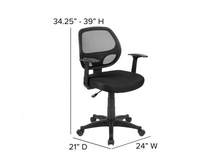 BLNK - Mallard Mid-Back Mesh Swivel Ergonomic Task Office Chair with T-Arms