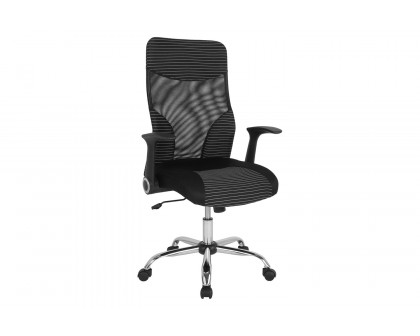 BLNK - Milford High-Back Ergonomic Office Chair with Contemporary Mesh Design in Black and White