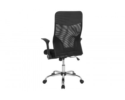 BLNK - Milford High-Back Ergonomic Office Chair with Contemporary Mesh Design in Black and White