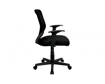 BLNK - Norris Mid-Back Mesh Tapered Back Swivel Task Office Chair with T-Arms