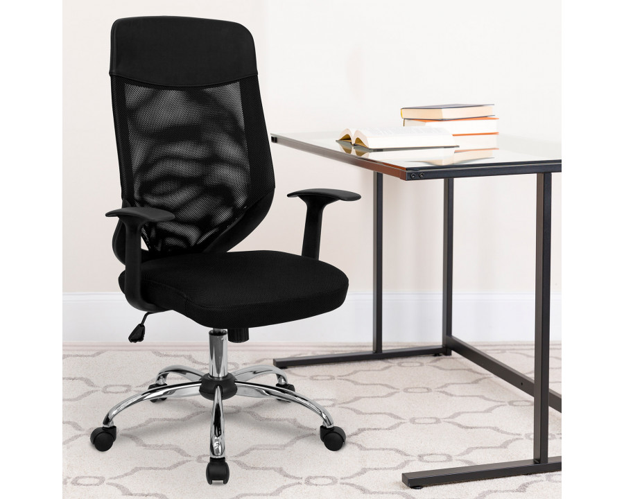 BLNK - Noreen High-Back Mesh Executive Swivel Office Chair with Arms