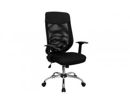 BLNK - Noreen High-Back Mesh Executive Swivel Office Chair with Arms