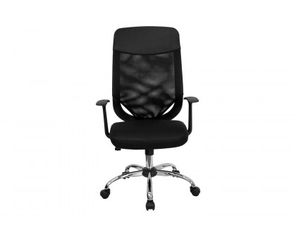 BLNK - Noreen High-Back Mesh Executive Swivel Office Chair with Arms