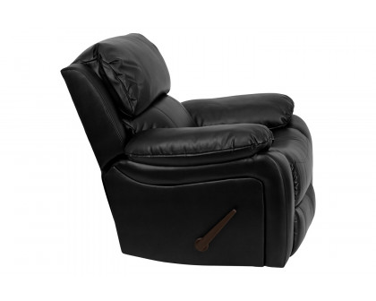 BLNK Kyle LeatherSoft Rocker Recliner - Black