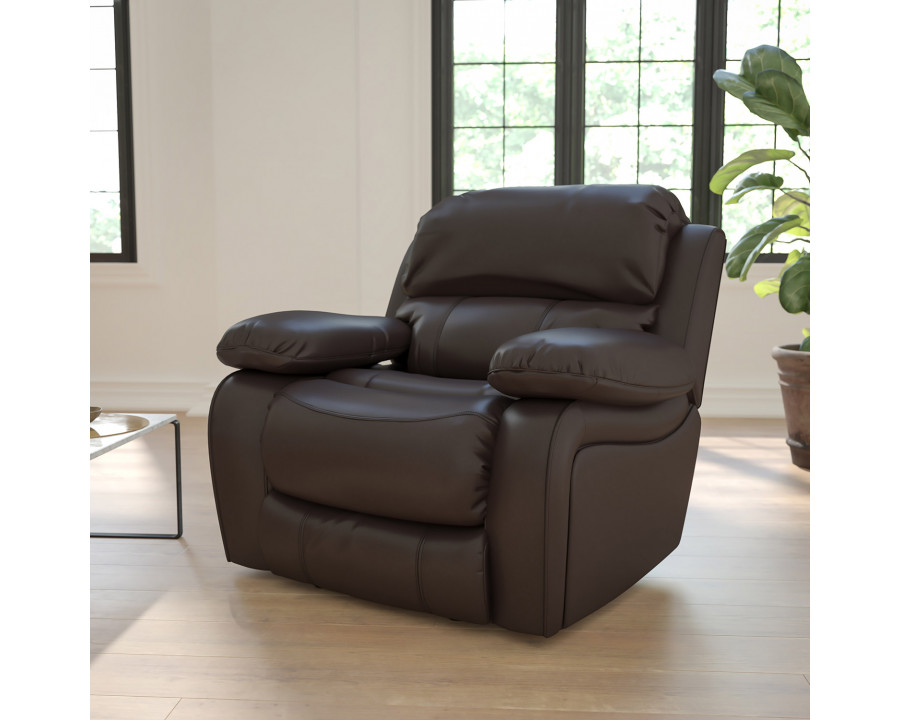 BLNK Kyle LeatherSoft Rocker Recliner - Brown