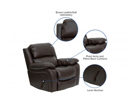 BLNK Kyle LeatherSoft Rocker Recliner - Brown