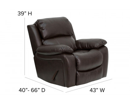 BLNK Kyle LeatherSoft Rocker Recliner - Brown