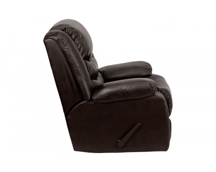 BLNK - Kyle LeatherSoft Lever Rocker Recliner with Padded Arms