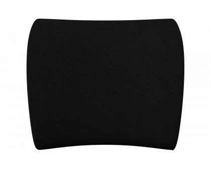 BLNK - Rey Black Lumbar Support Pillow with Adjustable Straps and CertiPUR-US Certified Memory Foam