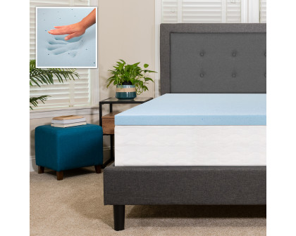 BLNK Capri Comfortable Sleep 2" Cool Gel Memory Foam Mattress Topper - Full Size