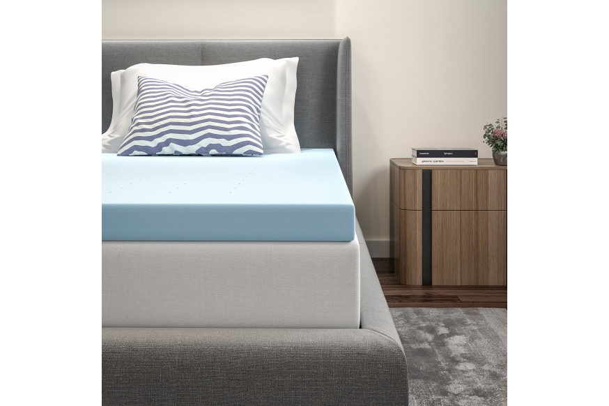 Capri Comfortable Sleep 3 Cool Gel Memory Foam Mattress Topper - Full