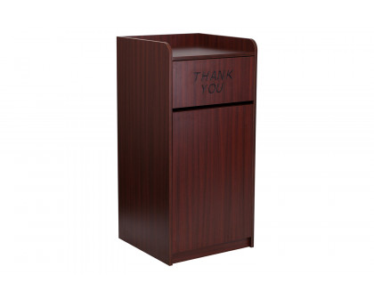 BLNK Sony Laminate Tray Top Receptacle - Mahogany