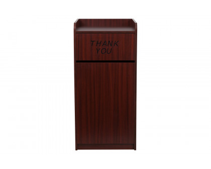 BLNK Sony Laminate Tray Top Receptacle - Mahogany