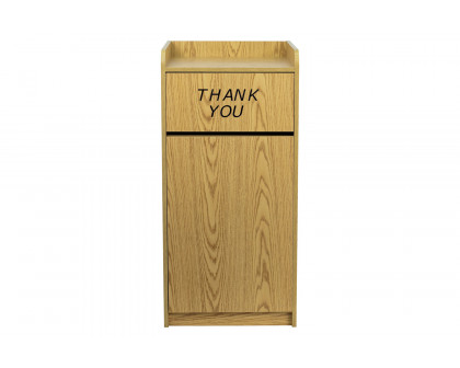 BLNK Sony Laminate Tray Top Receptacle - Oak