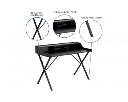 BLNK - Nelly Computer Desk with Top Shelf