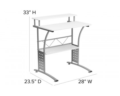 BLNK Clifton Computer Desk - White