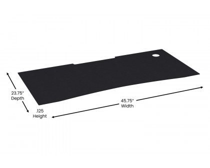 BLNK - Mallot Black Mega Size Extended Gaming Mouse Pad with Anti-Slip Rubber Base and Micro Weave Top