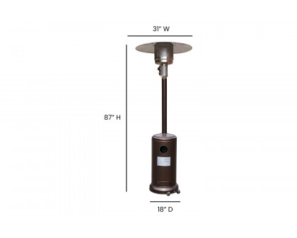 BLNK Sol Commercial Stainless Steel 40000 BTU Patio Outdoor Heating - Bronze