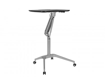 BLNK Gia Mobile Stand-Up Computer Ergonomic Desk - Black