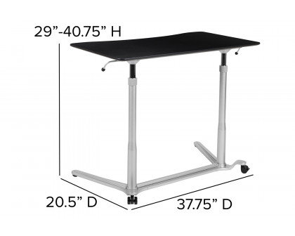 BLNK Merritt Stand-Up Computer Ergonomic Desk - Black