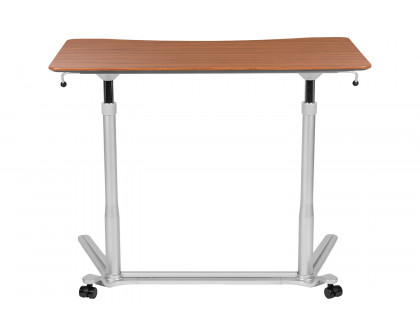 BLNK Merritt Stand-Up Computer Ergonomic Desk - Cherry