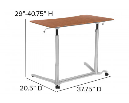 BLNK Merritt Stand-Up Computer Ergonomic Desk - Cherry