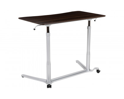 BLNK Merritt Stand-Up Computer Ergonomic Desk - Dark Wood Grain