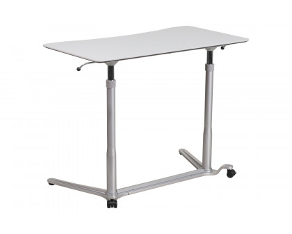 BLNK Merritt Stand-Up Computer Ergonomic Desk - Light Gray